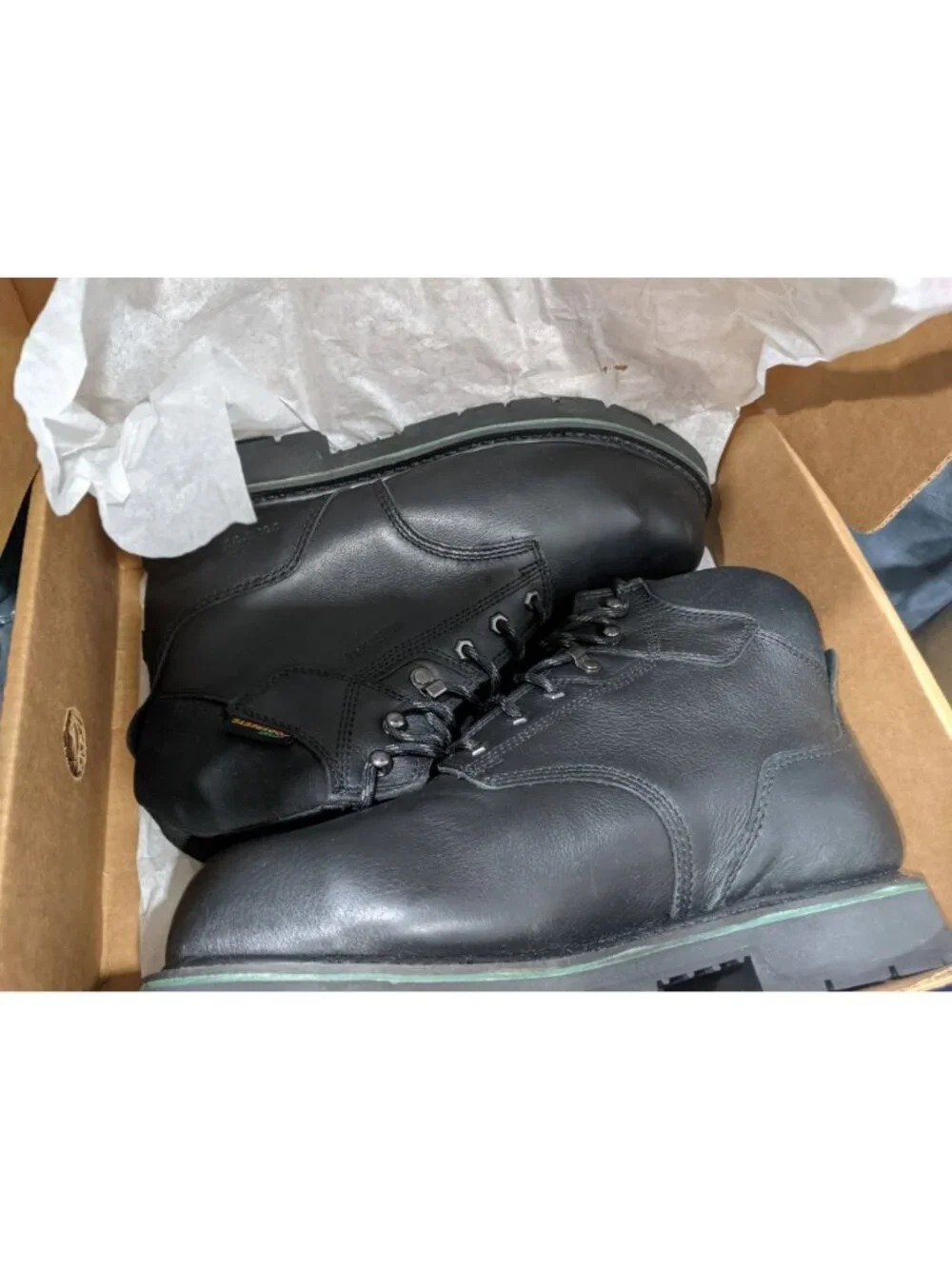 HYTEST Black Steel Toe, Size 11 Waterproof Unisex 6 Inch Boot NEW WITH BOX!